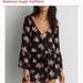 American Eagle Outfitters Pants & Jumpsuits | American Eagle Outfitters Floral Print Romper Black | Color: Black/Pink | Size: S