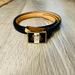 Coach Accessories | Coach Plaque Buckle Belt - 16mm | Color: Black/Gold | Size: Small