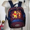 Disney Accessories | Disney Winnie The Pooh Backpack Tigger Applique Suede Trim Multiple Pockets | Color: Blue/Purple | Size: Osbb