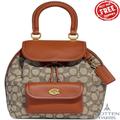 Coach Bags | Coach Riya Signature Textile Jacquard Small Backpack Cocoa Burnished Amber Women | Color: Brown | Size: Os