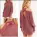 Free People Sweaters | Free People Cutout Back, Cold Shoulder Sweater | Color: Pink | Size: S