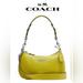 Coach Bags | Coach Teri Shoulder Bag/Crossbody Leather Signature Light Khaki Key Lime. Nwt. | Color: Red | Size: Os