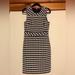 J. Crew Dresses | J. Crew Navy Blue And White Striped Cotton Sheath Dress. Nwt. | Color: Blue/White | Size: 4