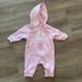 Adidas One Pieces | Adidas Coverall Baby Girls Long Sleeve Jumpsuit | Color: Pink/White | Size: 0-3mb