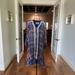 Anthropologie Dresses | Anthropologie (Holding Horses) Plaid Dress With Slip, Size Xs | Color: Blue/Brown | Size: Xs