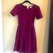 Lularoe Dresses | Lularoe Amelia Dress Burgandy | Color: Black/Blue | Size: Xs