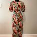 J. Crew Dresses | J. Crew Cutout Dress In Liberty Hazy Days Floral New With Tags Size 6 | Color: Green/Red | Size: 6