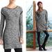 Athleta Dresses | Athleta Dress Womens Small Tunic Sweater Gray Marled Cotton Retreat Sweater | Color: Gray | Size: S
