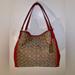 Coach Bags | Host Pick Euc Authentic Coach Bag | Color: Red/Tan | Size: 14”Wx4”Dx11”H