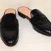 J. Crew Shoes | J. Crew Black Leather Penny Loafer Mules Slip On Slides Size 7 | Color: Black | Size: 7