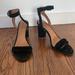 Madewell Shoes | Madewell The Rosalie High Heel Sandal In Black Suede, Sz 11 | Color: Black | Size: 11