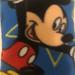 Disney Bedding | Mickey Mouse Small Fleece Pillow Travel Size | Color: Blue | Size: 7”Wide X 10” Long