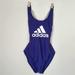 Adidas Swim | Adidas Navy Blue Women's Criss Cross Back Swimsuit - Size M | Color: Blue | Size: M