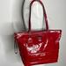 Coach Bags | Coach Red Patent Leather Bag Coach Fob Insider Zip Pocket 2 Slots | Color: Red | Size: 13” X 10” Approx