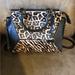 Michael Kors Bags | Michael Kors Prism Large Animal Calf Hair Leather Satchel Brandnew Without Tags | Color: Black/Silver | Size: Os