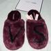 Victoria's Secret Shoes | (7/8) Victoria's Secret Closed Toe Faux Fur Slipper | Color: Purple | Size: 8