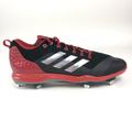 Adidas Shoes | Adidas Originals Poweralley 5 Mens 16 Low Top Metal Baseball Cleats Red B39186 | Color: Black/Red | Size: 16