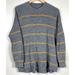 American Eagle Outfitters Sweaters | American Eagle Jegging Fit Sweater Womens Medium Gray Yellow Stripe Rn 54485 | Color: Gray | Size: M