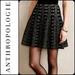 Anthropologie Skirts | Anthropologie Moth Jacquard Knit Skater Skirt | Color: Black/White | Size: L