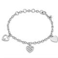 Michael Kors Jewelry | Boxed Michael Kors Sterling Silver Opne Heart Charm Bracelet In Silver $195 Bag | Color: Silver | Size: Os