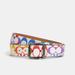 Coach Accessories | Coach Roller Buckle Cut-To-Size Reversible Belt Rainbow Signat.:Nwt Prid | Color: White/Yellow | Size: Os