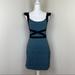 Free People Dresses | Free People Women's Blue Mini Dress Size S Cutout Back | Color: Black/Blue | Size: S