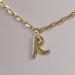 Kate Spade Jewelry | Kate Spade Gold Tone Letter R Small Script Pendant Necklace | Color: Gold | Size: Os