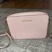 Michael Kors Bags | Michael Kors Blush Pink Gold Jet Set East West Crossbody With Chain Detail Bag | Color: Pink | Size: Os