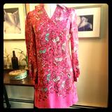 Lilly Pulitzer Dresses | Lilly Pulitzer Silk Dress Size 0 | Color: Pink | Size: 0