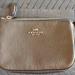 Coach Bags | New - Coach Wristlet/Small Clutch - Metallic Olive - O/S | Color: Gold/Green | Size: Os