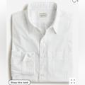 J. Crew Shirts | J. Crew Relaxed Secret Wash Cotton Poplin Shirt | Color: White | Size: Xl