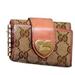 Gucci Accessories | Authentic Gucci Monogram Canvas Heart Buckle 6 Key Case | Color: Gold/Pink | Size: Os