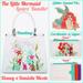 Disney Bags | Danielle Nicole Disney The Little Mermaid Ariel Handbag, Cardholder & Pin Bundle | Color: Blue/White | Size: 3 Pc Set