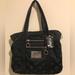 Coach Bags | Coach Signature 16290 Poppy Black Sateen Shoulder Handbag Purse Tote | Color: Black | Size: Os