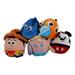 Disney Toys | Disney Pixar Lot Of 5 Fluffballs Dory Mickey Woody Nemo Elsa Plush Stuffed New | Color: Red | Size: Lot Of 5