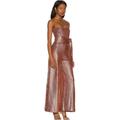 Free People Pants & Jumpsuits | Free People X Revolve Ginger Snap Shimmer And Shine Jumpsuit | Color: Brown | Size: M
