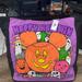 Disney Bags | Disney Parks Halloween Embroidered Canvas Tote Nwt | Color: Orange/Purple | Size: Os