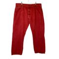 Levi's Jeans | Levis 501 Jeans Men 44x32 (Actual 41x29) Red Denim Button Fly Straight Pants | Color: Red | Size: 44x32