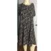 Lularoe Dresses | Lularoe Carly Swing Dress Black Floral Size Xs Pocket New With Tags. | Color: Black/Gray | Size: Xs