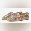 Coach Shoes | Coach Collins Printed Leather Espadrille Women's Shoes New Size 9 | Color: Green/Orange | Size: 9