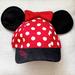 Disney Accessories | Disneyland Youth Minnie Mouse Baseball Cap | Color: Red | Size: Osg