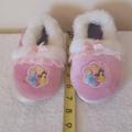 Disney Shoes | Disney Princess Slippers Girls Small Pink Fuzzy Pre-Owned Excellent Condition | Color: Pink | Size: 6bb