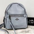 Coach Bags | Coach Andi Pebble Leather Convertible Mini Backpack Blue F30530 | Color: Blue/Silver | Size: Os