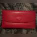 Coach Bags | Gently Used Red Leather Coach Checkbook Wallet | Color: Red | Size: Os