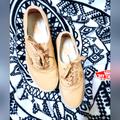 Vans Shoes | Leather Lace Up Van's Veggie Tan 9.5 Woman's 8 Mens | Color: Cream/White | Size: 8