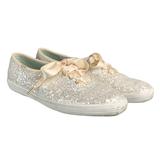 Kate Spade Shoes | Kate Spade X Keds: Women's Champion Cream Kate Spade Glitter Sneaker - Size 6 | Color: Cream/White | Size: 6