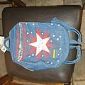 Disney Bags | Disney Marvel America Chavez Denim Mini Backpack | Color: Blue/White | Size: Os