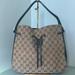 Gucci Bags | Gucci Khaki Fabric Drawstring Shoulder Bag | Color: Black/Tan | Size: Os