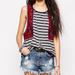 Free People Tops | Free People Wear Your Sparkle Tank Top S/P | Color: Gray/Red | Size: S