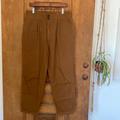 Free People Pants & Jumpsuits | Free People Trouser Pant Camel Brown Cotton Zip Fly Pockets Ob720351 Size 12 | Color: Brown/Orange | Size: 12